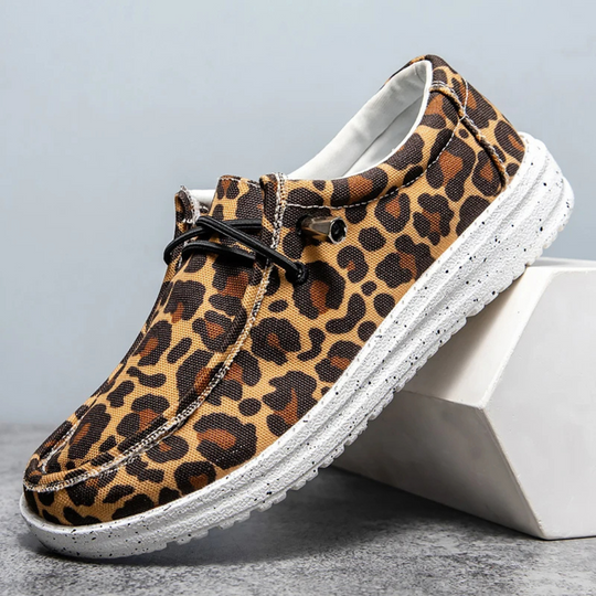 GAIA | Leopard Canvas Shoes