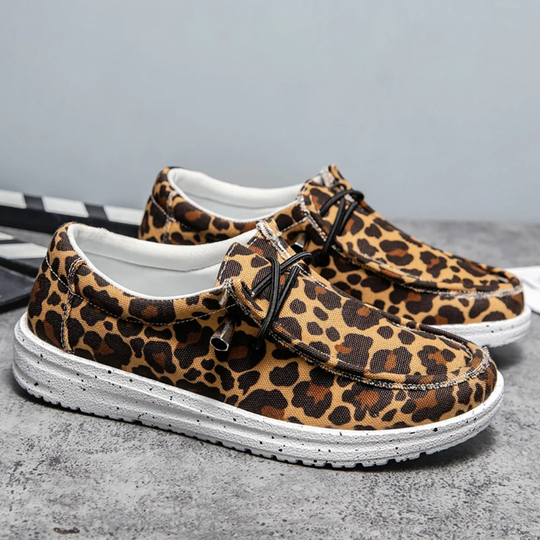 GAIA | Leopard Canvas Shoes