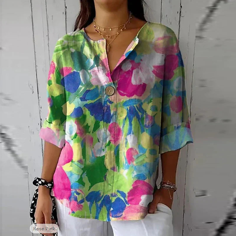 GAIA | Floral Casual Blouse