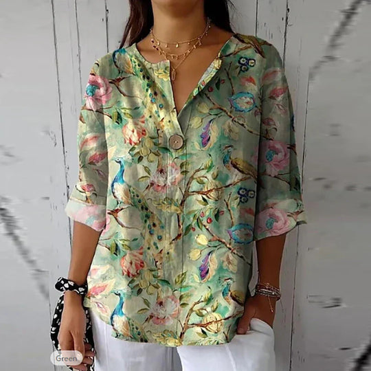 GAIA | Floral Casual Blouse