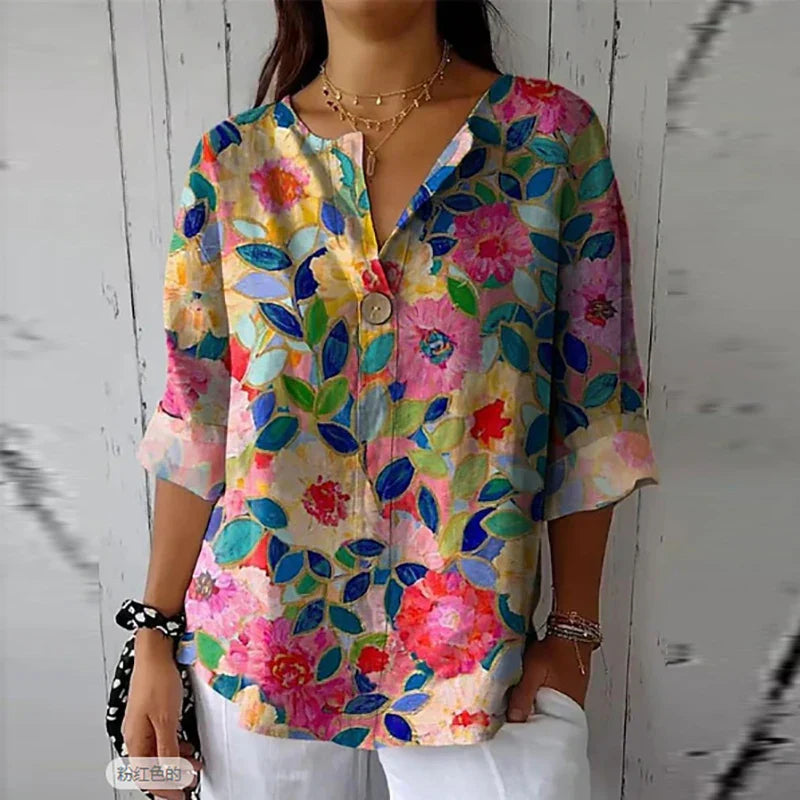 GAIA | Floral Casual Blouse