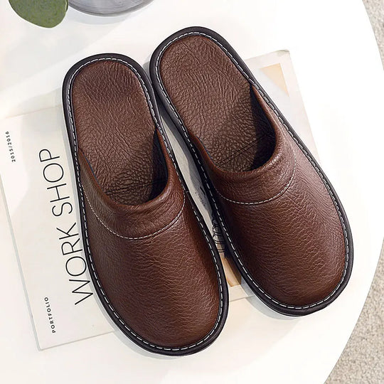 GAIA | Leather Men's Slippers