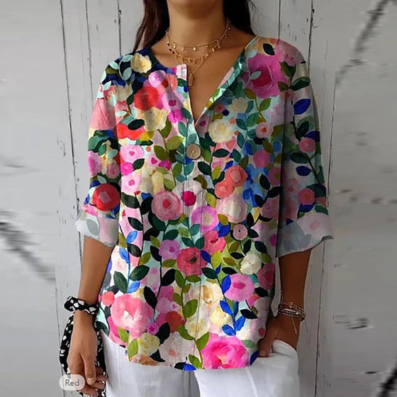 GAIA | Floral Casual Blouse