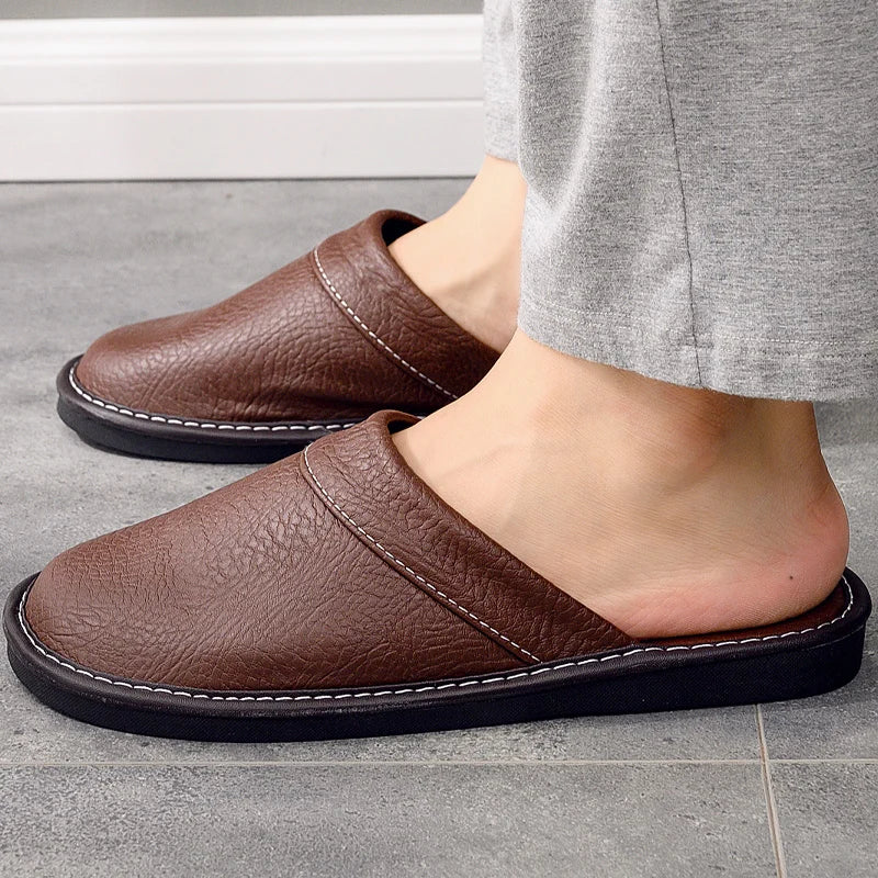 GAIA | Leather Men's Slippers