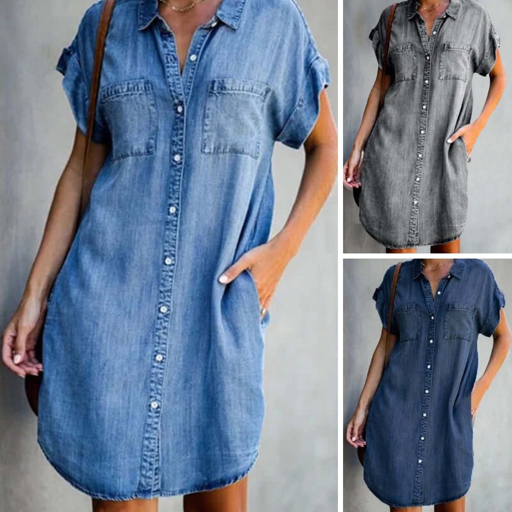 GAIA | Elegant Denim Dress