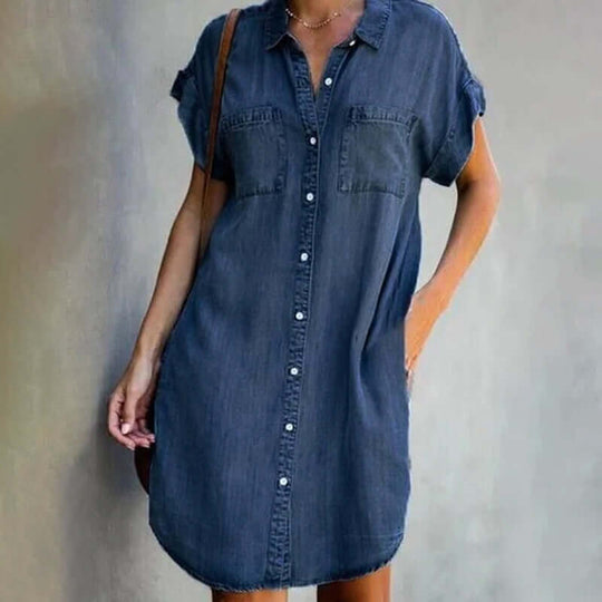 GAIA | Elegant Denim Dress