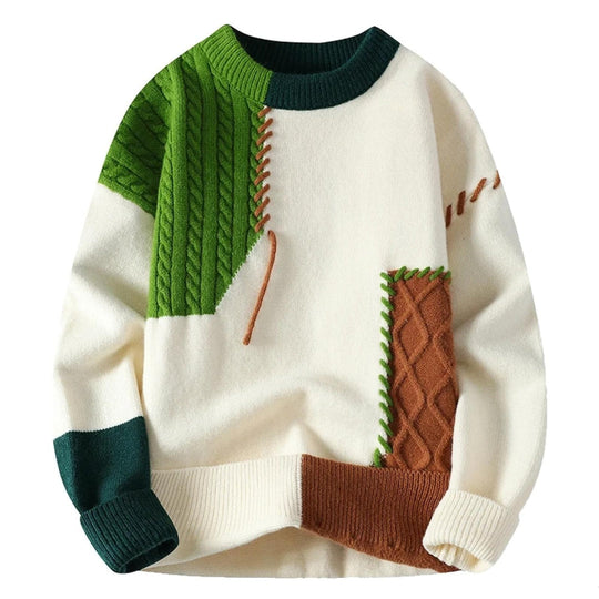 GAIA | Patchwork Cozy Sweater