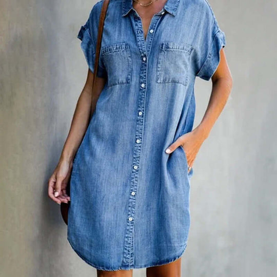 GAIA | Elegant Denim Dress