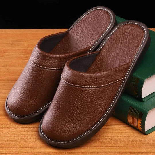 GAIA | Leather Men's Slippers