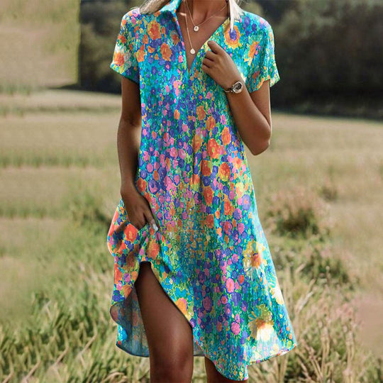 GAIA | Flowy Floral Dress