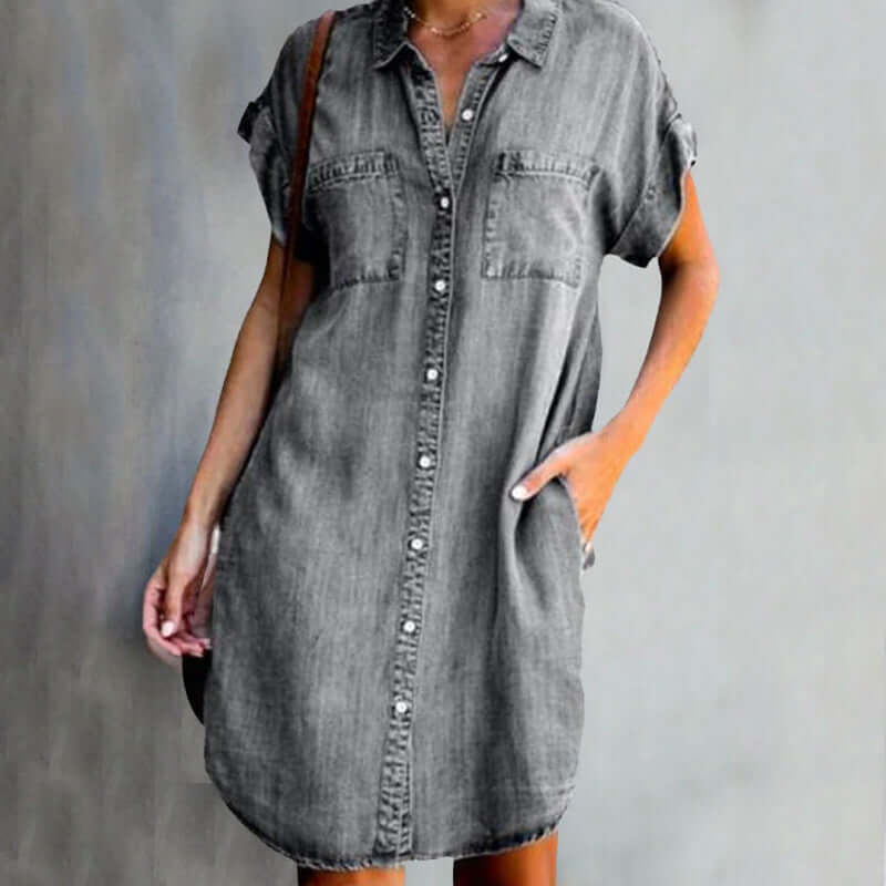 GAIA | Elegant Denim Dress