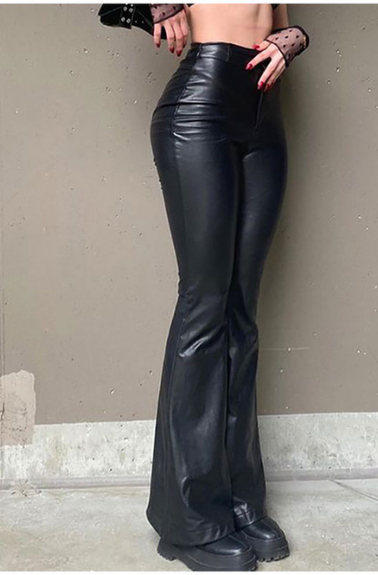 Diana™ - Leather Flare Pants