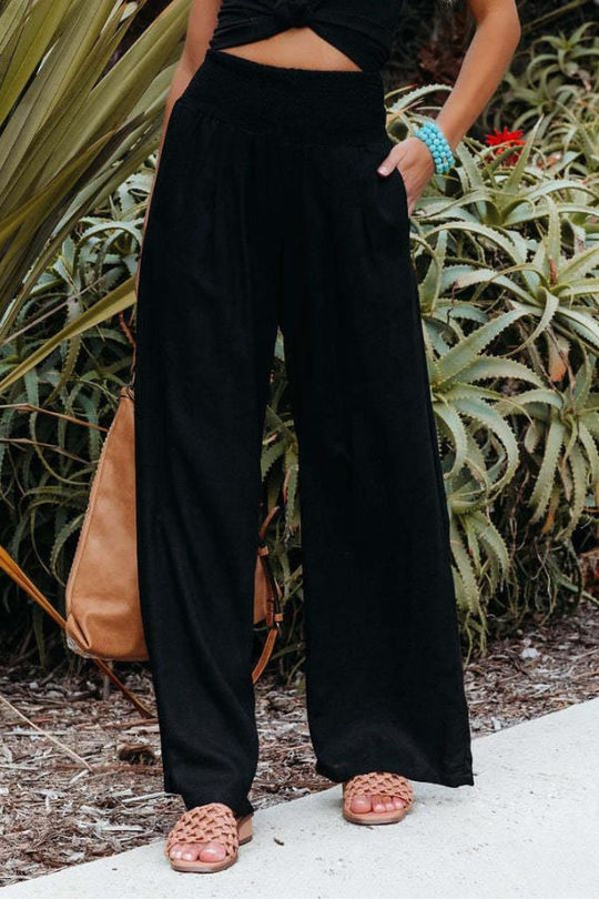 GAIA | High Waist Cotton Trousers