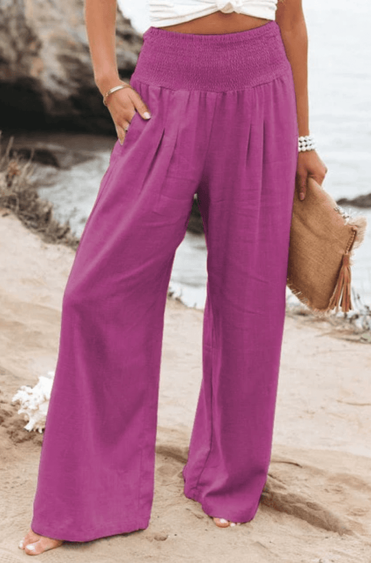 GAIA | High Waist Cotton Trousers