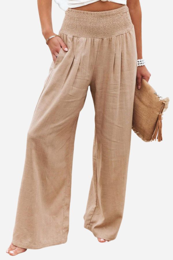 GAIA | High Waist Cotton Trousers